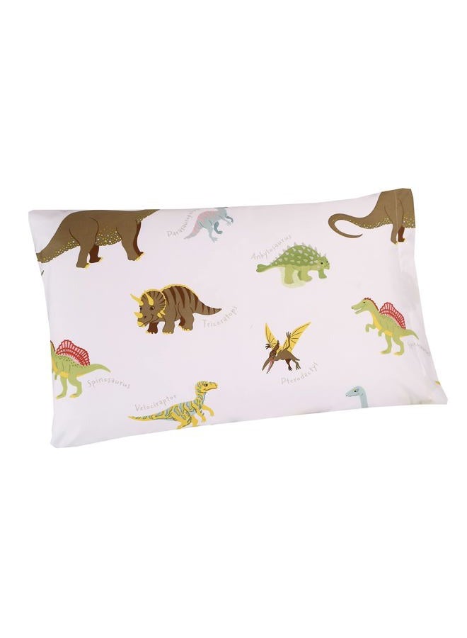 MAG White Dinosaur Pillowcases, 2 Pcs , Size 20”*30” (Standard, White) - Image 1