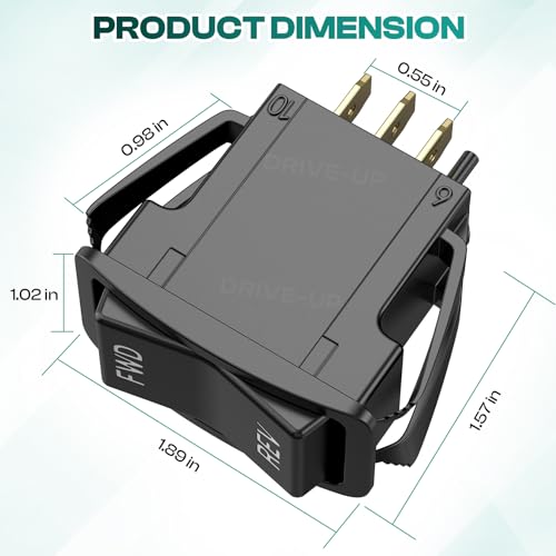 Drive-up EZGO Forward Reverse Switch, Golf Cart Forward Reverse Switch Fits EZGO TXT, PDS Electric 2003-Up Golf Carts, OEM 74323-G01 - Image 3
