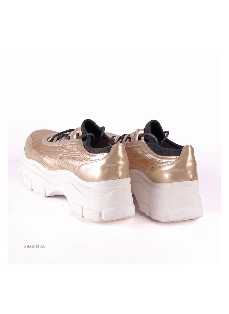 Mr.joe Chunky Lace Up Closure Sneakers For Women  - Image 4