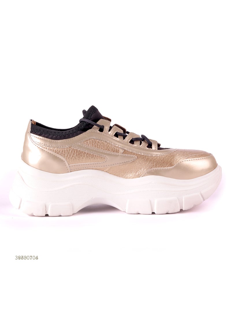 Mr.joe Chunky Lace Up Closure Sneakers For Women  - Image 1