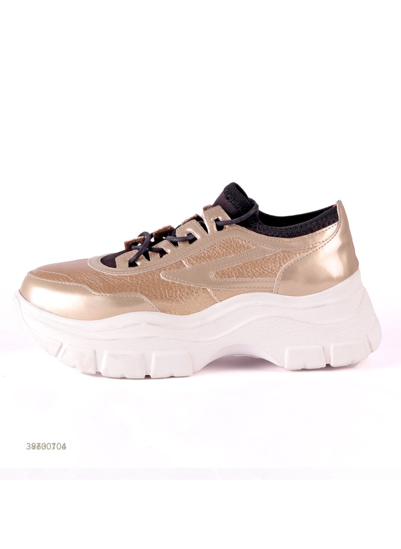 Mr.joe Chunky Lace Up Closure Sneakers For Women  - Image 2