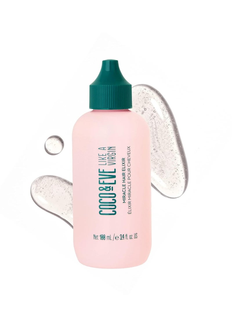 COCO & EVE Coco & Eve Miracle Hair Elixir. Coconut Oil with Hyaluronic Acid Leave in Conditioner.Treatment for Dry Damaged Hair | Frizz control. Protects from Heat Styling  - Image 1
