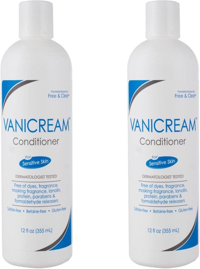Vanicream Pharmaceutical Specialties (Formerly known as Free & Clear) Hair Conditioner 12 oz (Pack of 2) - Image 1