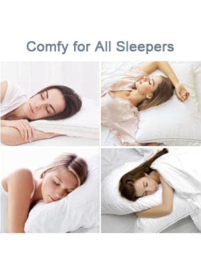 GOLDEN HOME وسادة فاخرة من جولدن هوم بجودة الفنادق - مضادة للحساسية وداعمة للراحة القصوى والنوم 2-Pack - Image 4