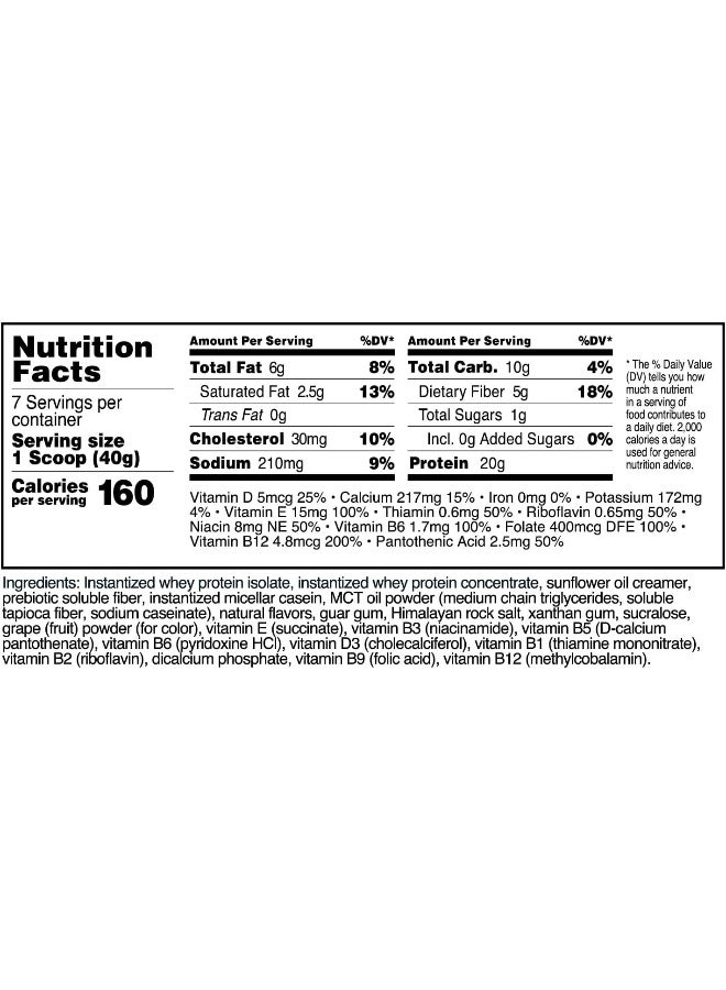 TransformHQ مسحوق استبدال الوجبات TransformHQ 7 حصص (تشيز كيك التوت الأزرق) - خالي من الغلوتين، غير معدل وراثيًا - Image 2