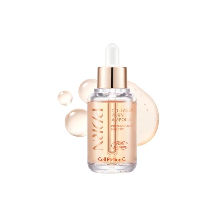 Cell Fusion C Collagen PDRN Ampoule, Salmon DNA PDRN Face Serum for Glow, Collagen, Niacinamide, Hydrating & Firming, Uneven Skin Tone, 1.18 fl.oz. / 35ml