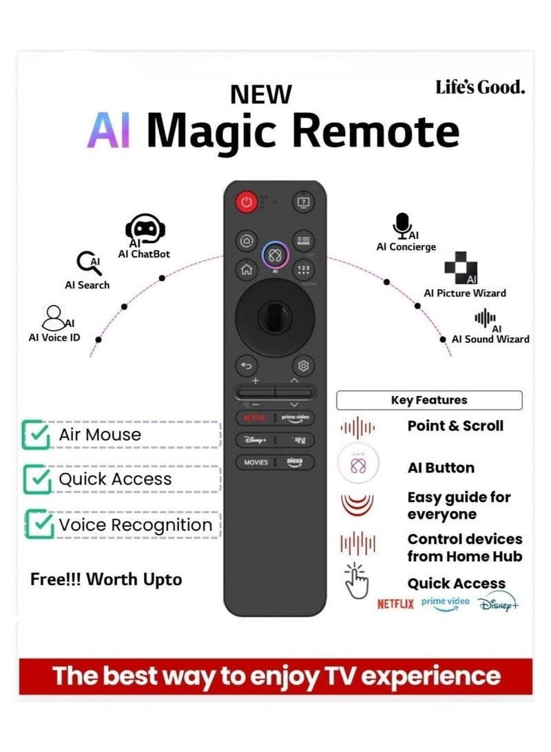 MR25GA Magic Remote for LG 2025 AI Voice Pointer Original - Image 3