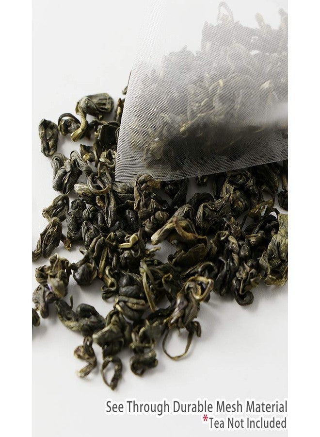 Insiswiner Empty Mesh Tea Filter Bags for Loose Tea Herb Spice Drawstring Seal Infuser Strainer Bags (2.75x3.54inch) (100Pcs) - Image 2