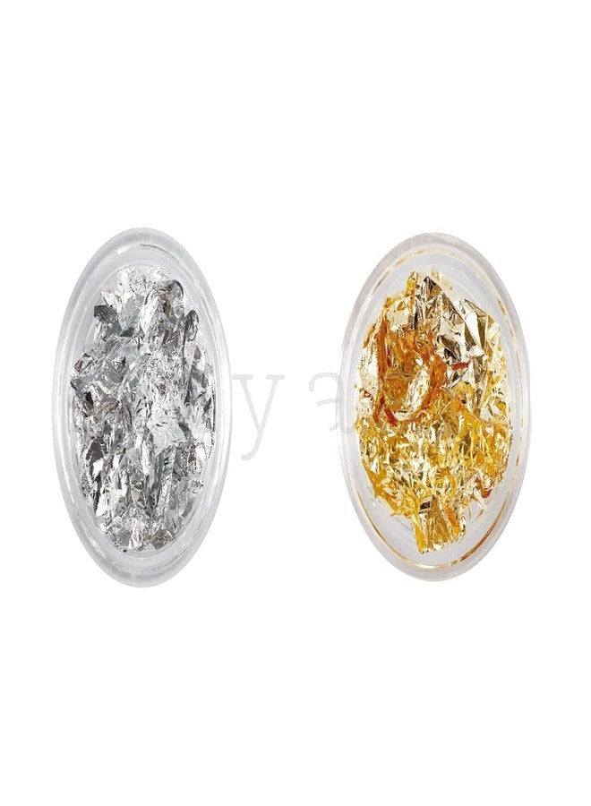 Kiyaan Nail Art Foil Paper Newest Golden Silver Designs Decorate Nail - Image 2