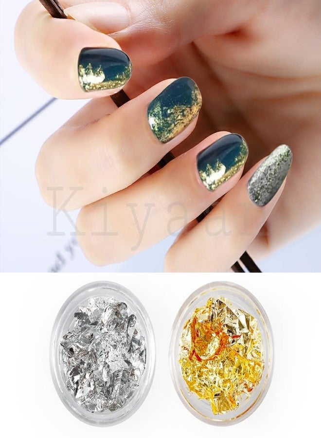Kiyaan Nail Art Foil Paper Newest Golden Silver Designs Decorate Nail - Image 4