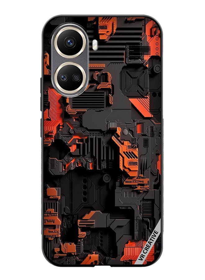 VR CREATIVE Protective Case Cover For Huawei Nova 10 SE Circuit Design Multicolour - Image 1