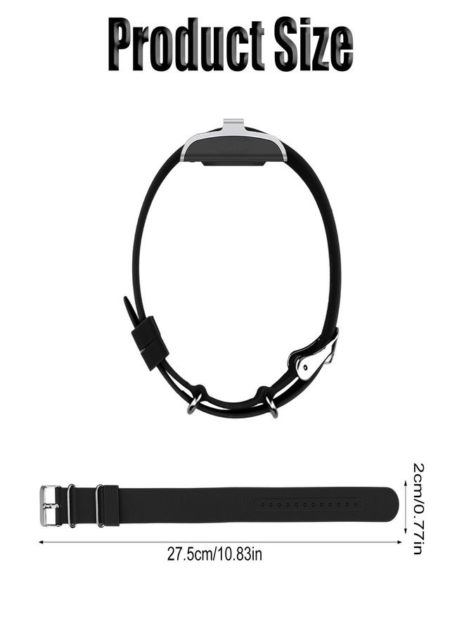 Sinbana Band Replacement Strap for Hume Health Band, Adjustable Strap Replacement Metal Buckle Design for Women Men Sleeping Hiking Cycling (Black) - Image 2
