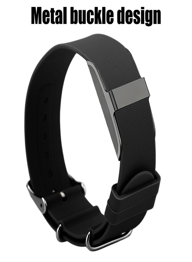 Sinbana Band Replacement Strap for Hume Health Band, Adjustable Strap Replacement Metal Buckle Design for Women Men Sleeping Hiking Cycling (Black) - Image 4