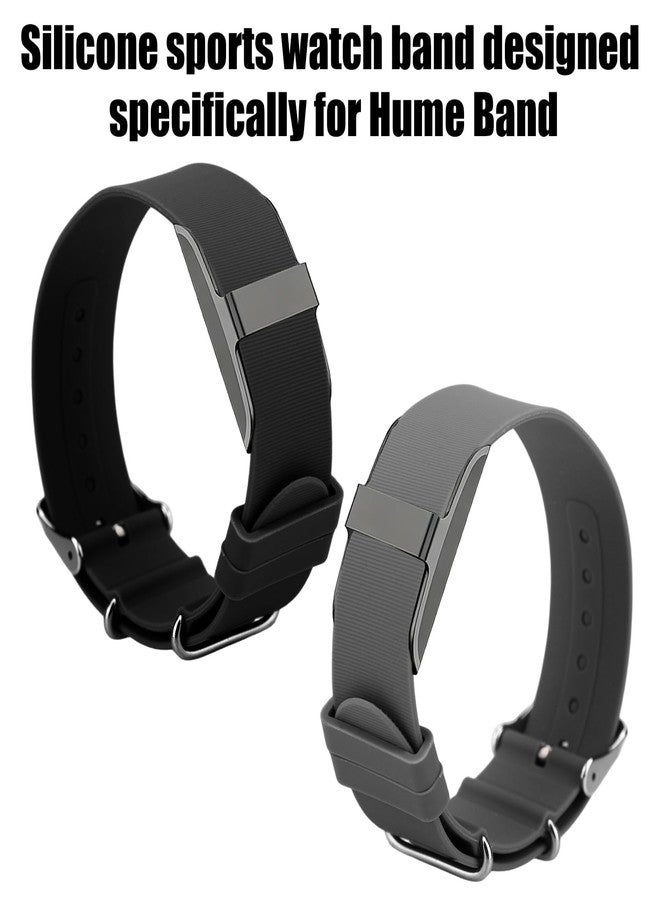 Sinbana Band Replacement Strap for Hume Health Band, Adjustable Strap Replacement Metal Buckle Design for Women Men Sleeping Hiking Cycling (Black) - Image 3