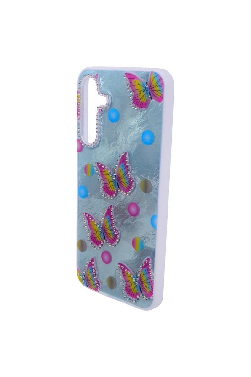 CFS TPU Butterflies and Rhinestones Back Cover Case For Samsung Galaxy A16 - Multicolor CFS225 - Image 2