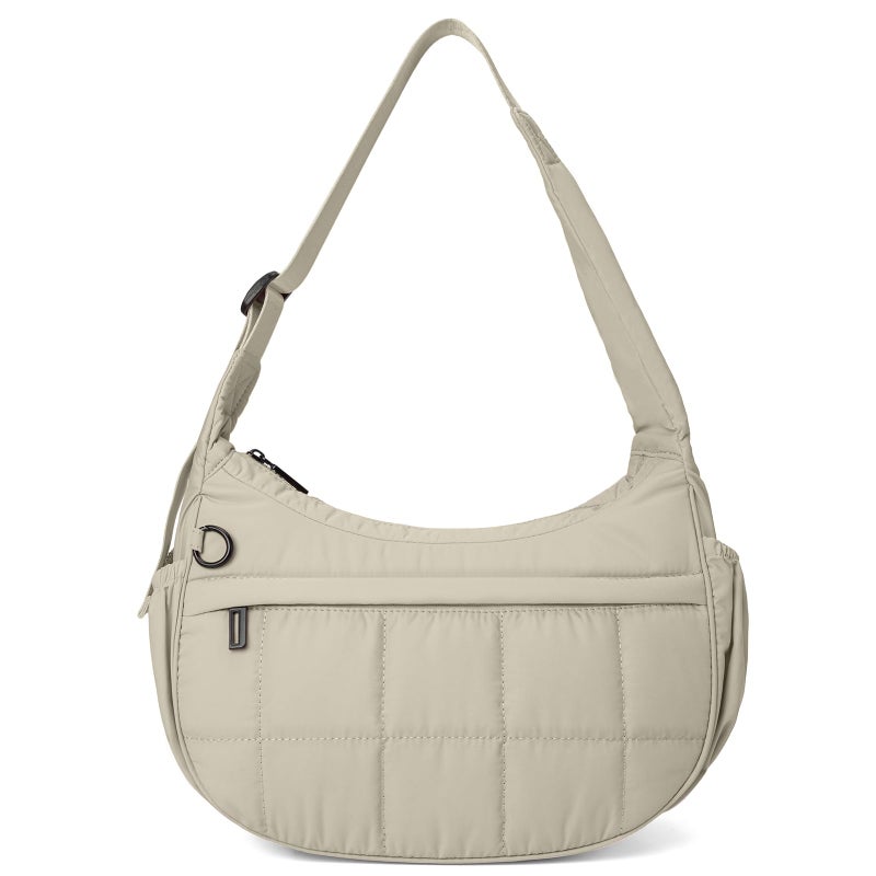 GASSDA Shoulder Bag for Women Small Puffer Purses Crescent Bag Hobo Handbags with Adjustable Strap for Daily - Image 1