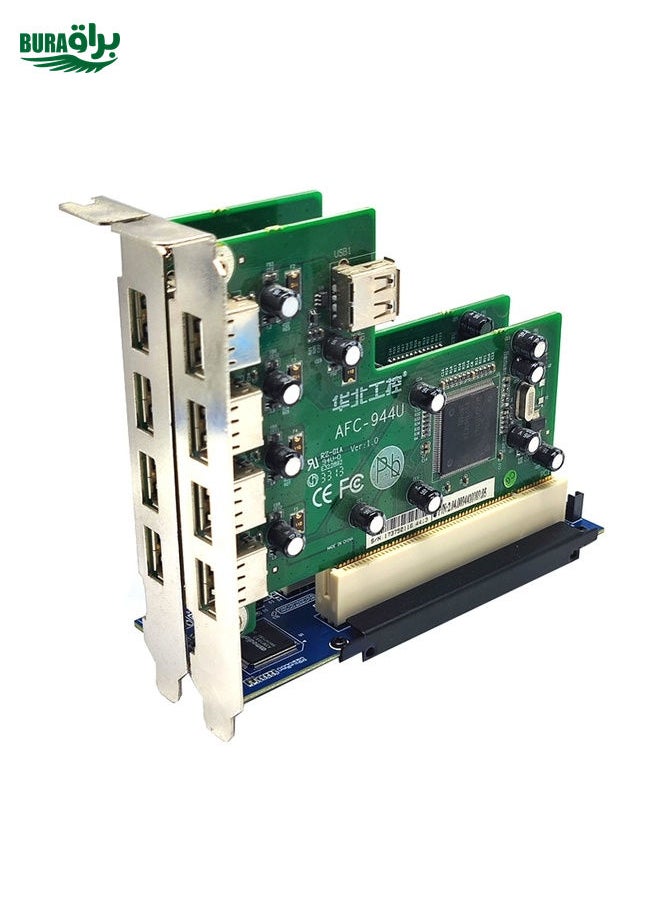 براق - PCI-E 1x إلى مزدوج بطاقة PCI Riser تمديد محول إضافة بطاقة تمدد لجهاز الكمبيوتر كمبيوتر - Image 1