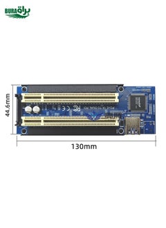 براق PCI-E 1x إلى مزدوج بطاقة PCI Riser تمديد محول إضافة بطاقة تمدد لجهاز الكمبيوتر كمبيوتر  - Image 4