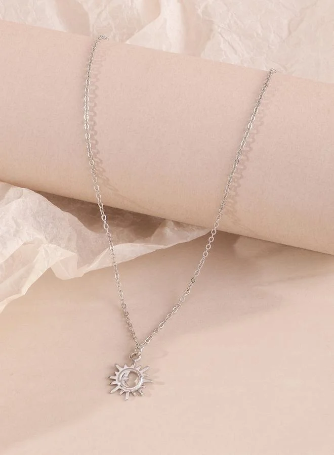 Take Two Sun Pendant Necklace