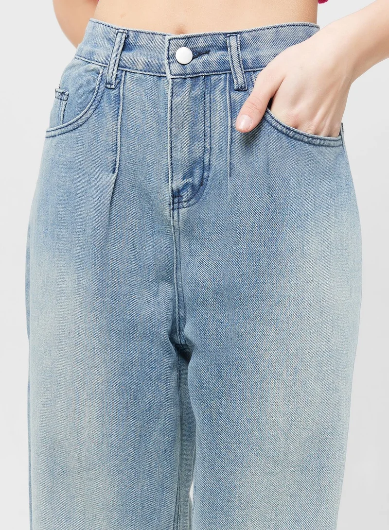 Ginger High Waist Straight Leg Jeans
