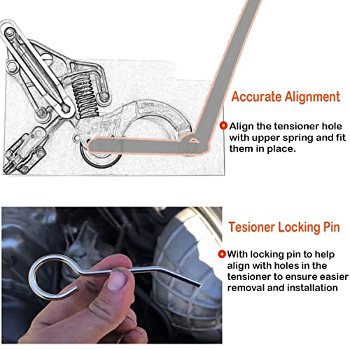 Bentolin R52 R53 Serpentine Belt Removal Tensioner Tool Compatible for Mini Cooper S BMW W11 Supercharged Engine repair Similar to 118410 & 118470 - Image 3