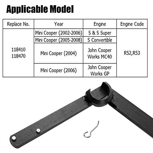 Bentolin R52 R53 Serpentine Belt Removal Tensioner Tool Compatible for Mini Cooper S BMW W11 Supercharged Engine repair Similar to 118410 & 118470 - Image 4