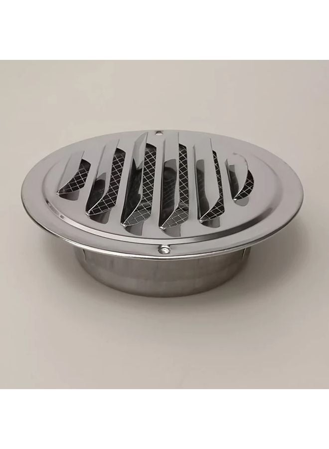 100mm Round Stainless Steel Air Vent Grille Corrosion Resistant Finish For Wall Ducting - Image 1