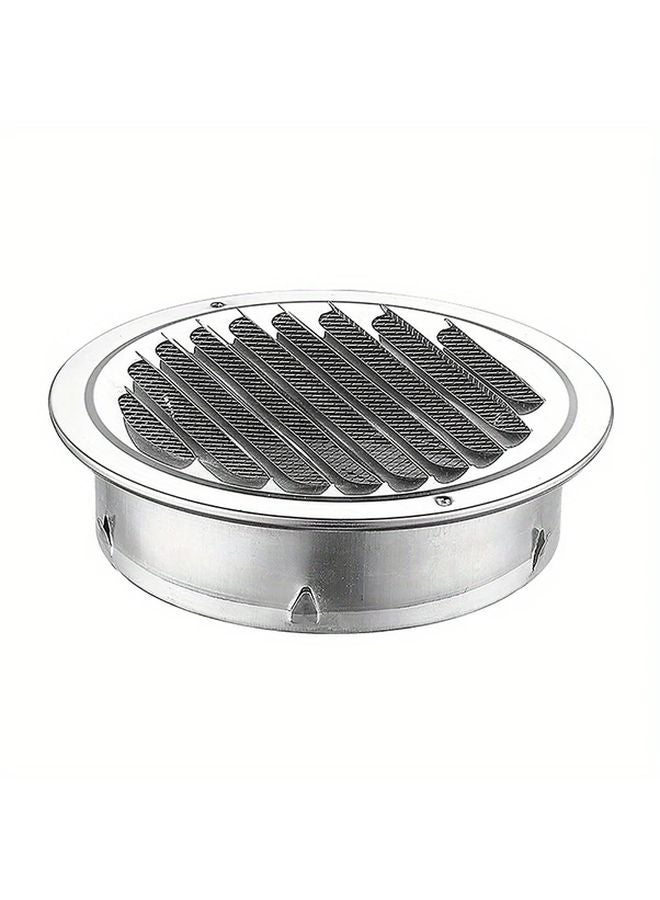 100mm Round Stainless Steel Air Vent Grille Corrosion Resistant Finish For Wall Ducting - Image 2