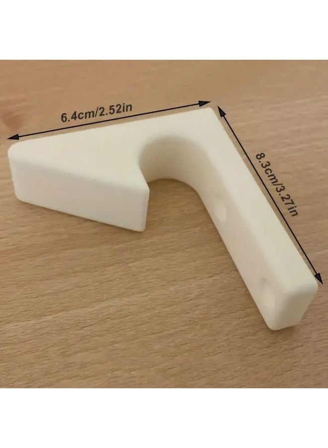 Heavy Duty Automatic Door Stopper White Wall Mounted Easy Installation - Image 4