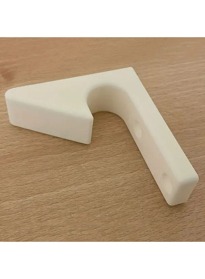 Heavy Duty Automatic Door Stopper White Wall Mounted Easy Installation - Image 1