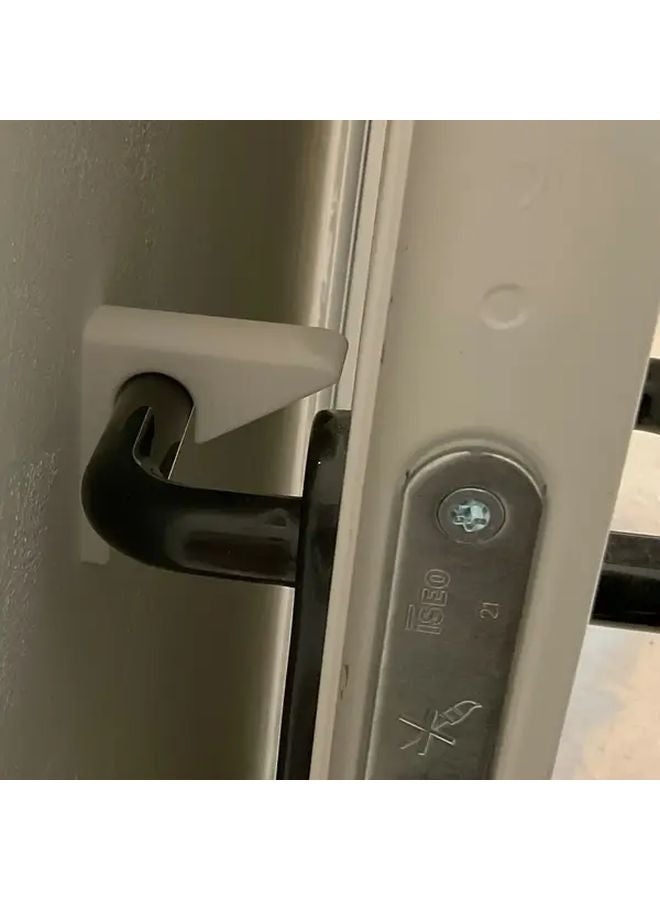 Heavy Duty Automatic Door Stopper White Wall Mounted Easy Installation - Image 2