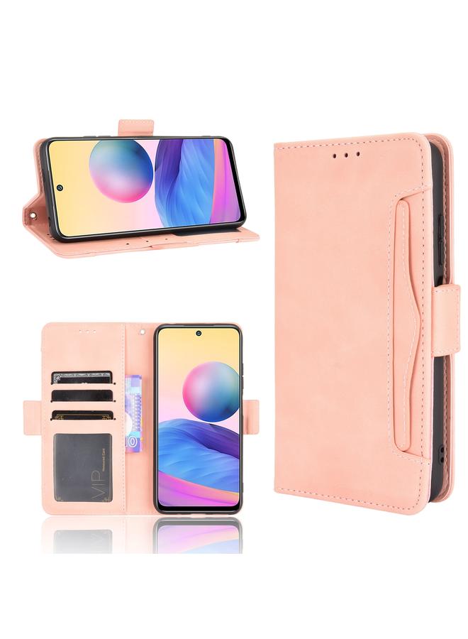 The Bros Case For Xiaomi Redmi Note 10 5G Skin Feel Calf Pattern Horizontal Flip Leather Case with Holder & Card Slots & Photo Frame