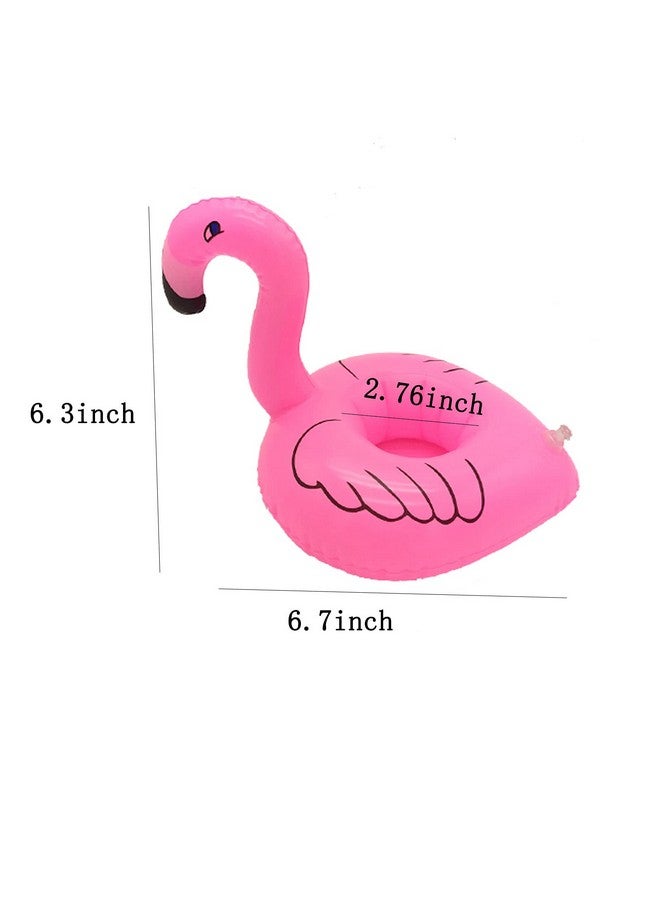 BoBofly Inflatable Drink Holder, 16 Packs Flamingos Floats Inflatable Cup Floating Coasters for Summer Swimming Pool Party and Kids Fun Bath Toys (16 Packs) - Image 2