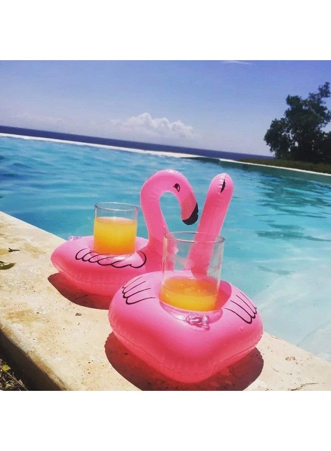 BoBofly Inflatable Drink Holder, 16 Packs Flamingos Floats Inflatable Cup Floating Coasters for Summer Swimming Pool Party and Kids Fun Bath Toys (16 Packs) - Image 4