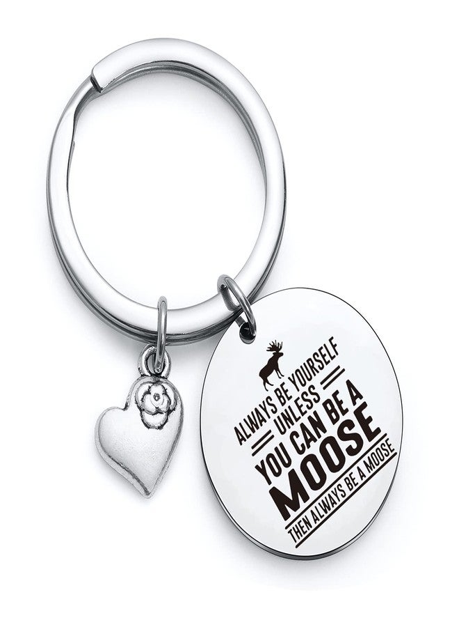 NOTHERS RSZOTW Moose Lover Keychain - Moose Animal Gift With Charm - Inspirational Gift For Sister Or Daughter - Image 1