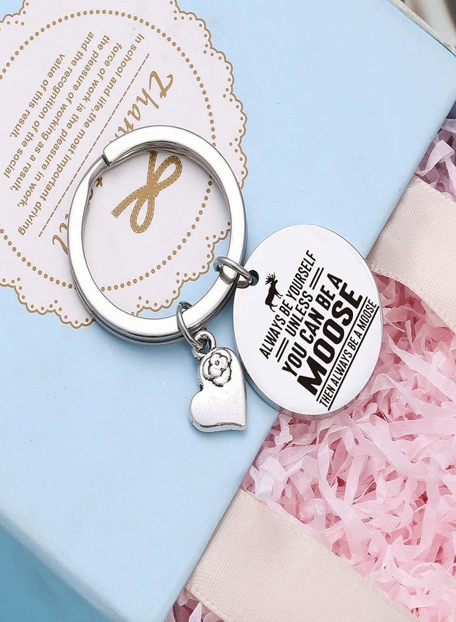 NOTHERS RSZOTW Moose Lover Keychain - Moose Animal Gift With Charm - Inspirational Gift For Sister Or Daughter - Image 3