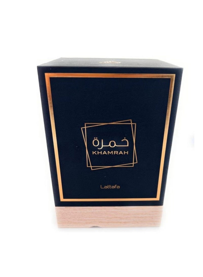 لطافة او دو بارفان خمرة من لطافة للجنسين عطر يدوم طويلا - 100 مل ممزوج بعطر خشبي حار مجموعة هدايا العطور للجنسين - Image 3