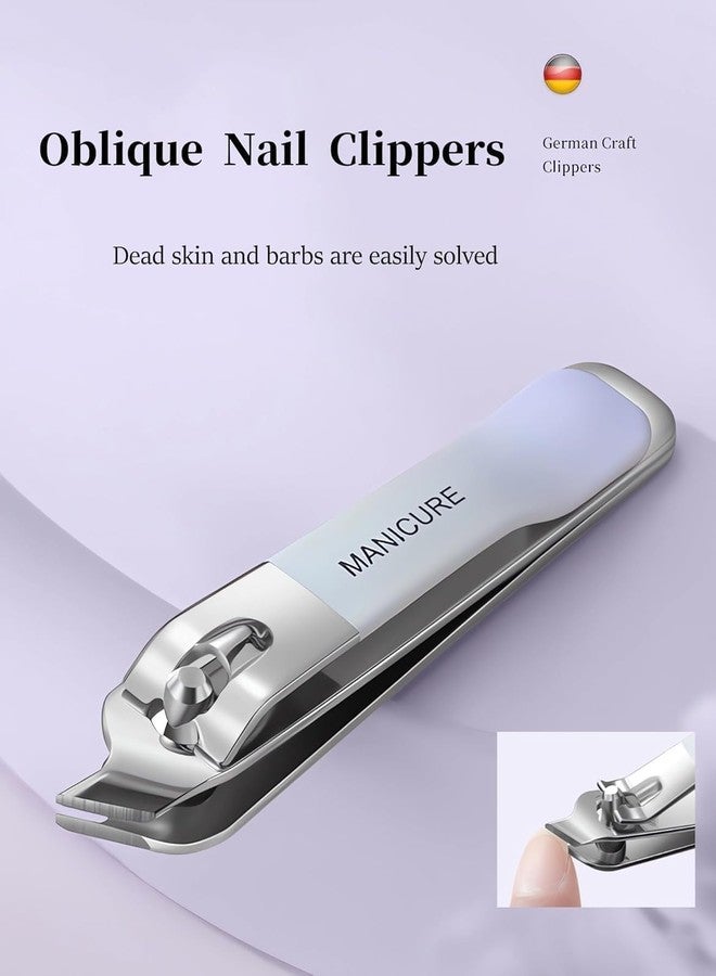 AHKIS 4-Piece Nail Cutter Kit Set - Stainless Steel Nail Clippers for Fingernails & Toenails - Compact Manicure Pedicure Set for Men & Women - Travel-Friendly Grooming Kit - Image 5