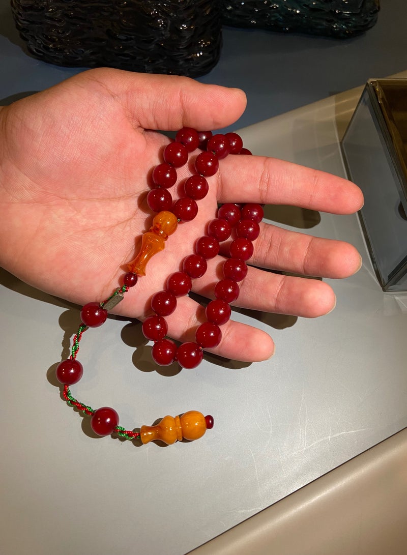 توب كواليتي سبحة رجالية من الفاتوران الألماني عدد الخرز 33 - Image 2