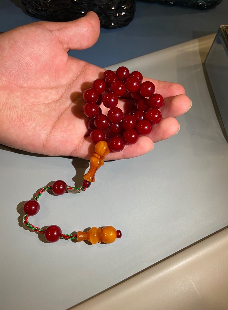 توب كواليتي سبحة رجالية من الفاتوران الألماني عدد الخرز 33 - Image 4