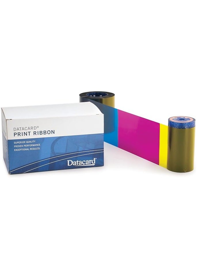 DATACARD Ribbon - YMCKT - Dye Sublimation - 500 Images - TAA Compliance