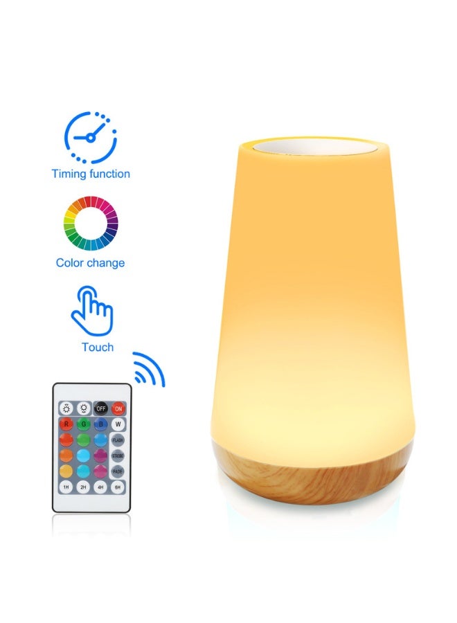LED مصباح جنب السرير الليل ضوء اللمس والتحكم عن بعد سطح الطاولة القابل للتخفيف 13 ألوان تغيير 5 سطوع قابل للتعديل قابل للشحن مصباح محمول للأطفال الأطفال غرفة النوم غرفة المعيشة التخييم في الهواء الطلق - Image 1