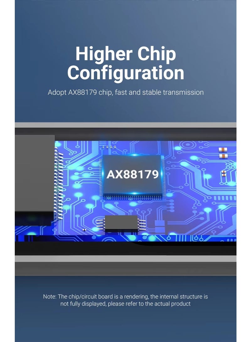 VENTION USB Ethernet Adapter, USB 3.0 to 10/100/1000 Gigabit Ethernet LAN Network Adapter Ethernet Compatible with Nintendo Switch, Surface Pro, Notebook PC Grey - Image 5