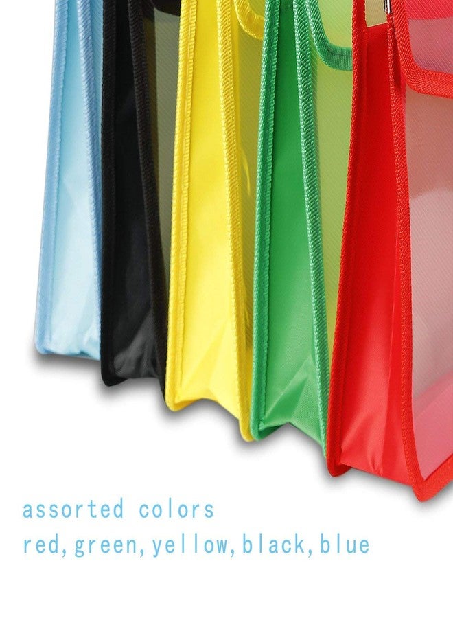 GreatDio Transparent Poly-Plastic A4 Documents File Storage Envelope Folder Bag with Snap Button -Set of 4 - Image 2