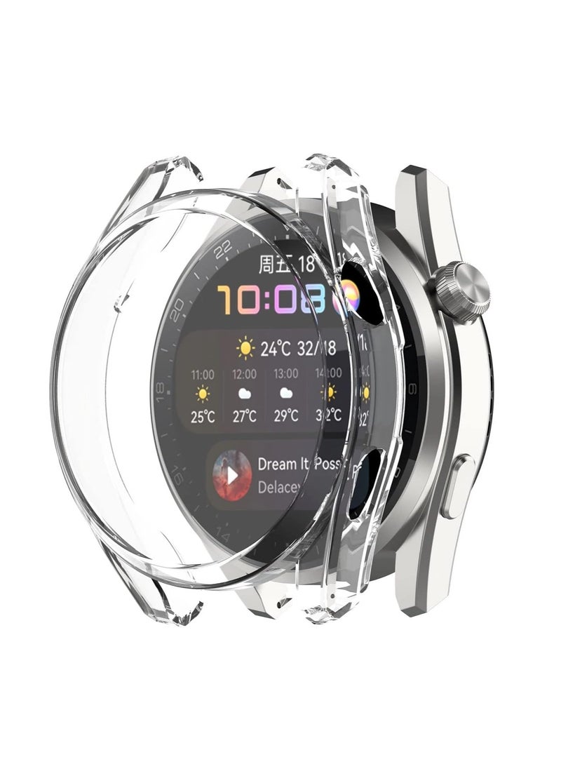 Generic TPU Protective Cover 48mm Bracelet Frame with Tempered Protector Film For Huawei Watch 3 Pro (Clear)  - Image 3