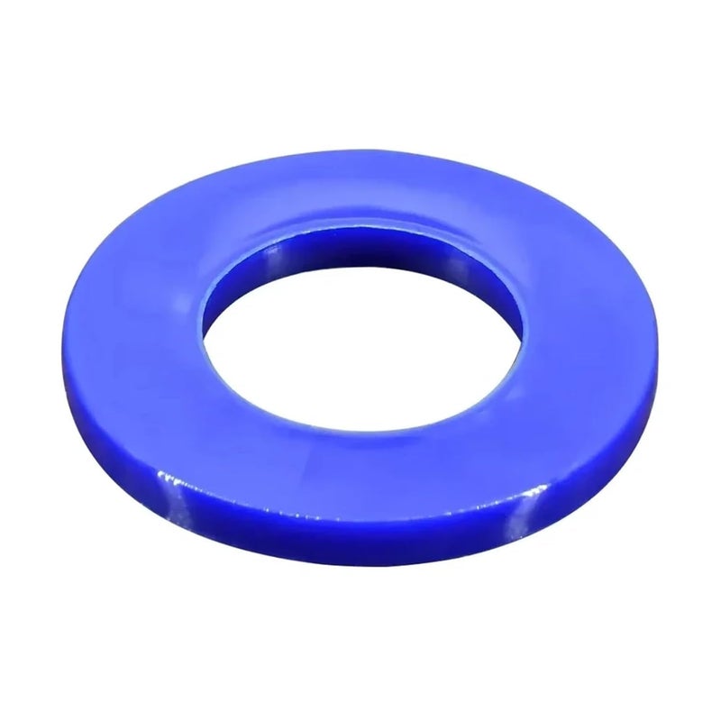 Faucet Washers 200pcs Multiple Colors Nylon Flat Spacer Plastic Washer O-Ring Screw Gasket Insulation Spacer M2~m20(Blue,M5x10x1mm) - Image 1