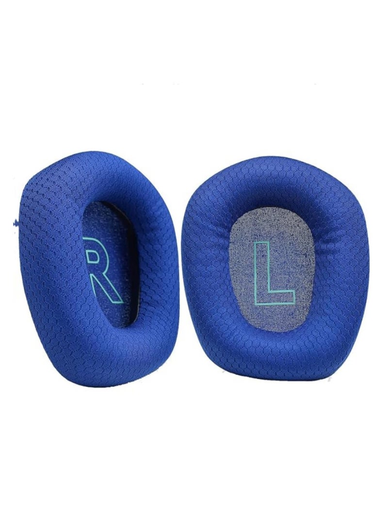 Replacement Memory Foam Ear Pads Headband Cushion for Logitech G733 Breathable Mesh Earmuffs, Comfortable Repair Parts (2 Earpads + 1 Headband) Blue  - Image 2