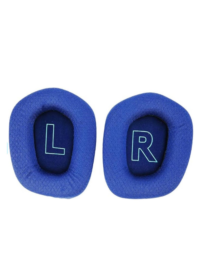 Replacement Memory Foam Ear Pads Headband Cushion for Logitech G733 Breathable Mesh Earmuffs, Comfortable Repair Parts (2 Earpads + 1 Headband) Blue  - Image 3