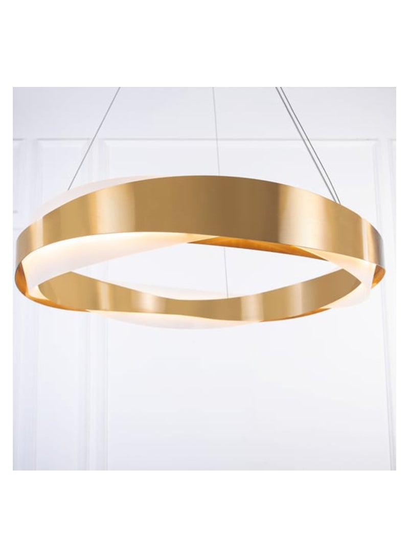 Loquat Modern Golden Acrylic Ceiling Chandeliers, 3 LED Lights - Image 3