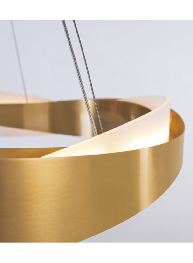 Loquat Modern Golden Acrylic Ceiling Chandeliers, 3 LED Lights - Image 4